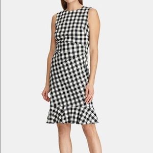 Ralph Lauren Gingham Ruffle Mini Dress